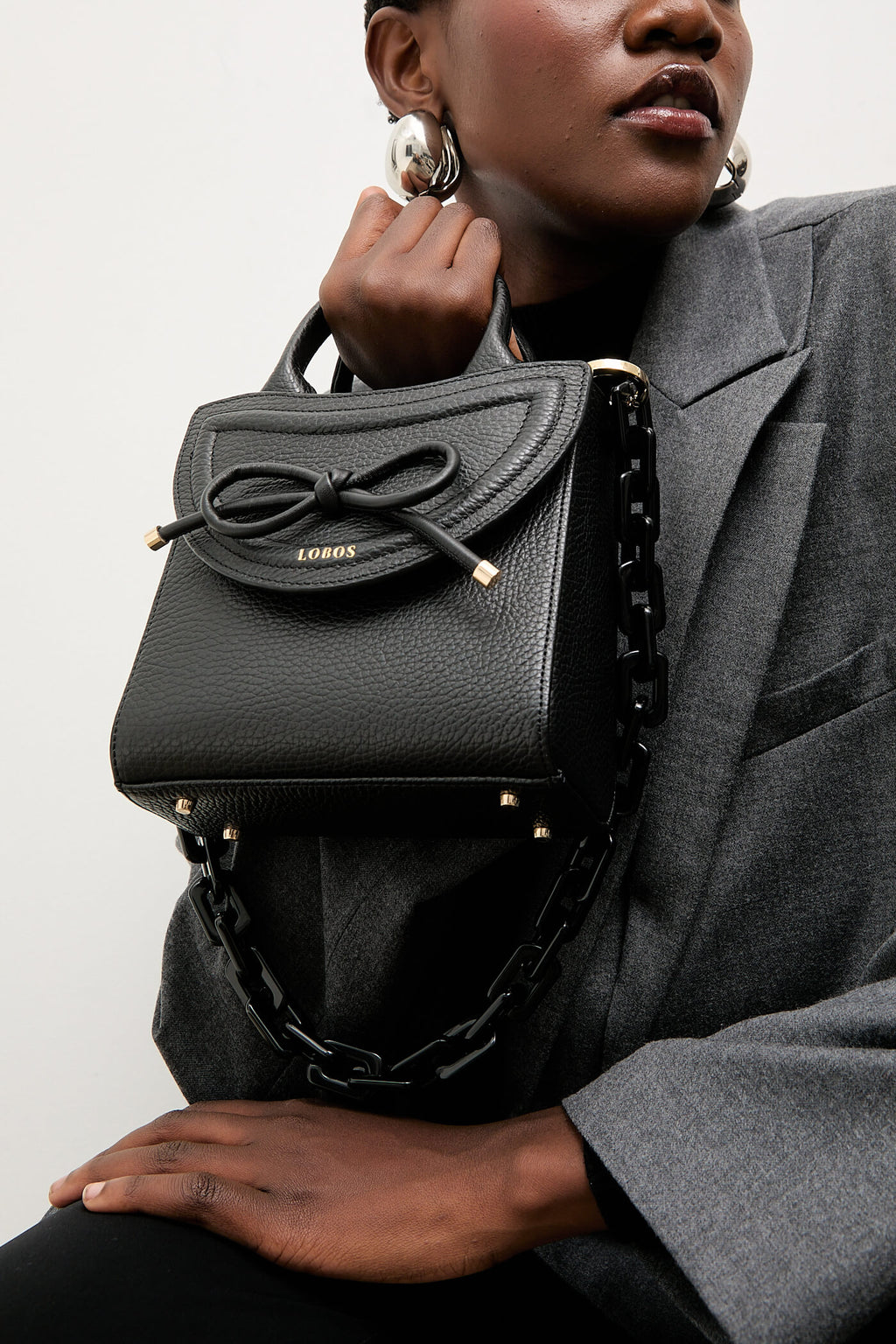 Lobos torebka MINI Q Black Bow