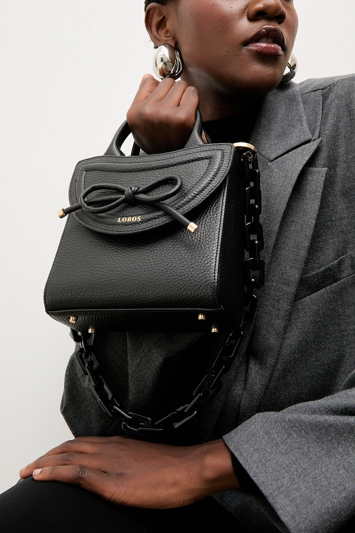 Lobos torebka MINI Q Black Bow