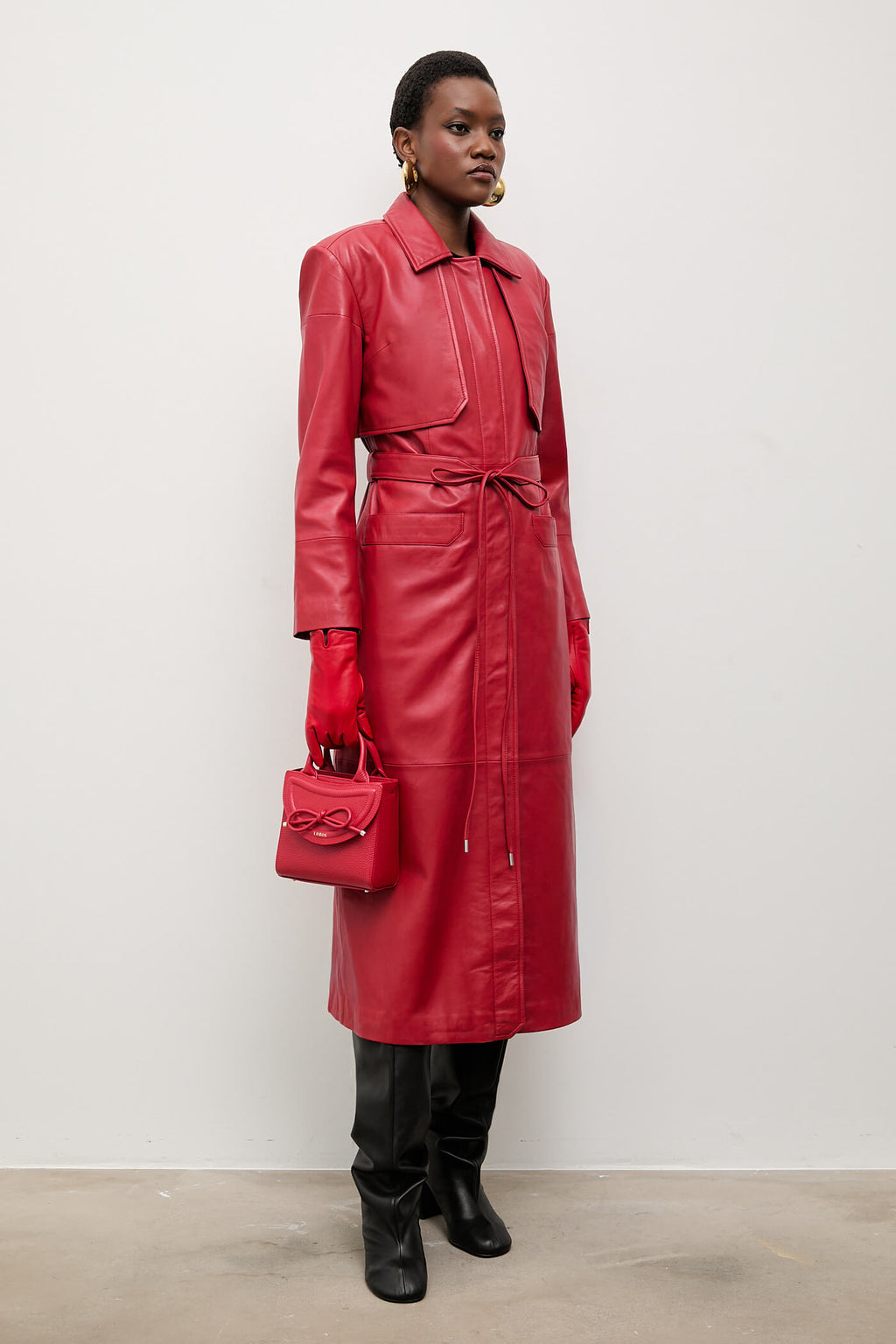 Answear.LAB skórzany płaszcz