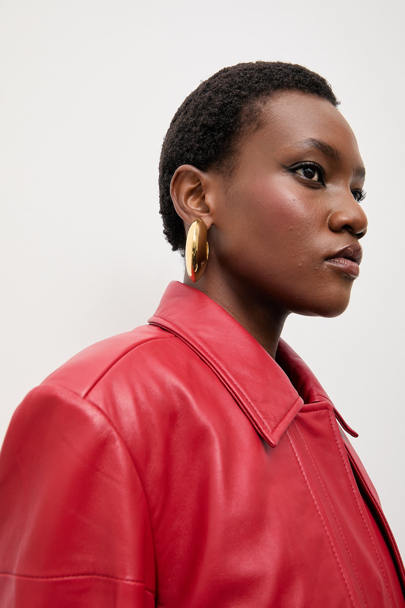 Answear.LAB skórzany płaszcz