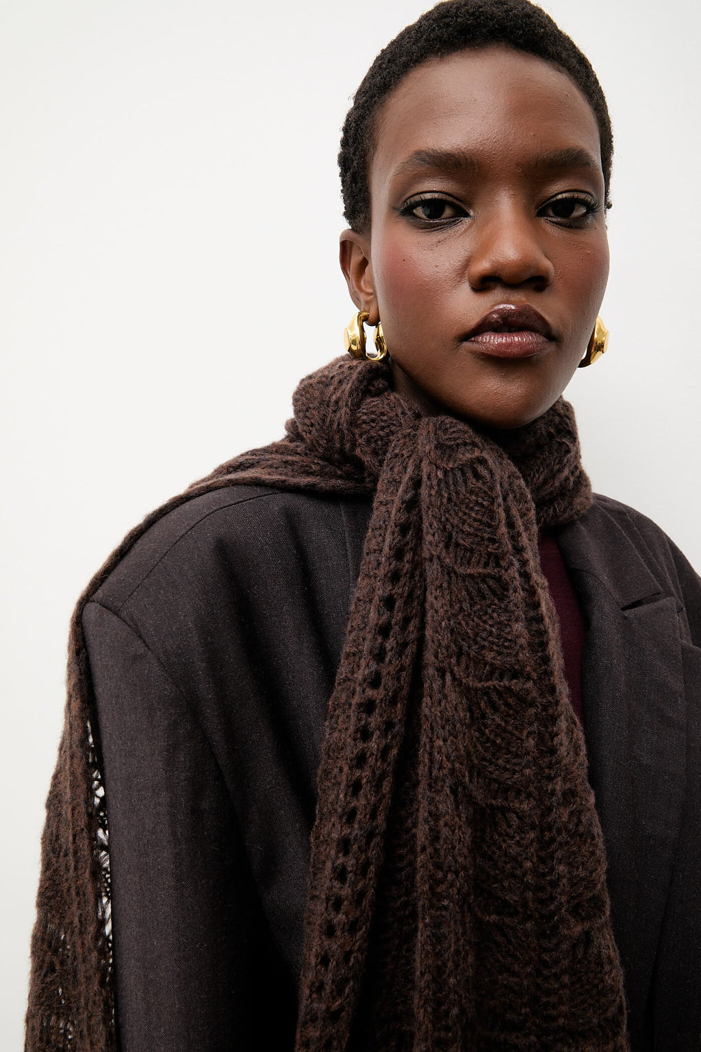 Answear.LAB szal z wełną merino